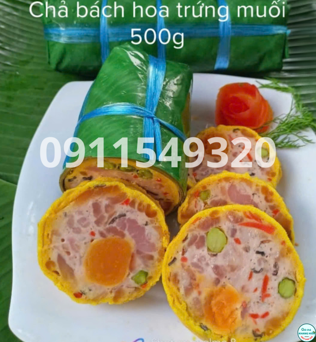 Chả hoa trứng muối
